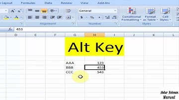 Using the ALT key in Excel |Microsoft Excel Shortcuts pt 2 - ALT key