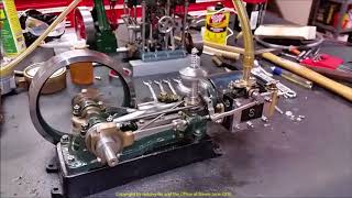 Stuart #9 Steam Engine Air Test Run After Clean up and Tune up