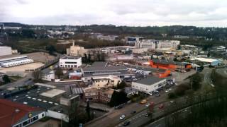 Aachen city from 140 feet (Timelapse) (60fps 4K)