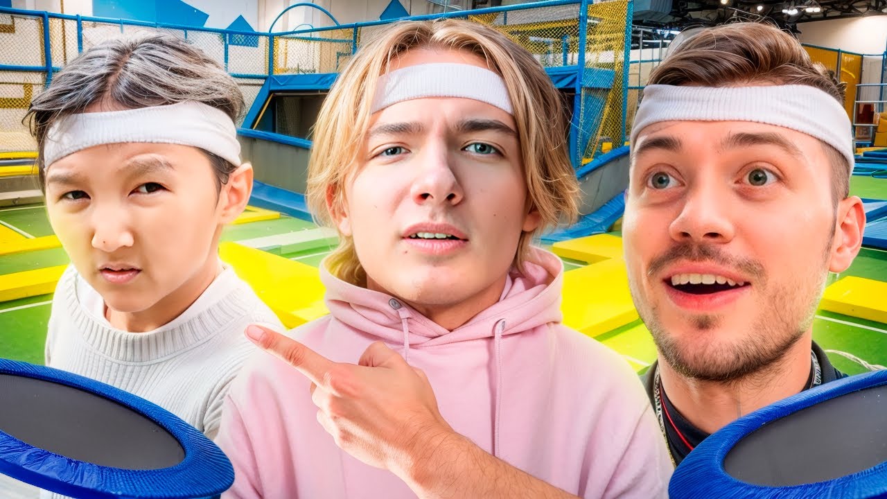 УГАР В БАТУТЕ С ЭНЗАЕМ,АНАРОМ И ЭЛДОСОМ ! | ПОЗВАЛИ ПОДРУГ ПОПРЫГАТЬ!