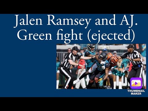 Jalen Ramsey and AJ. Green fight (ejected)