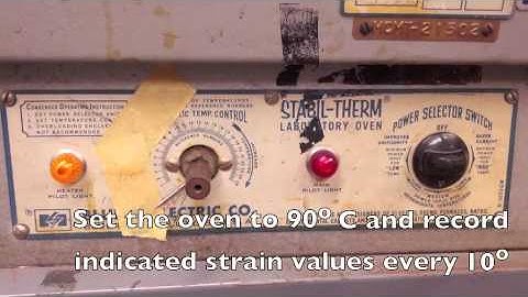 High temperature strain gage calibration