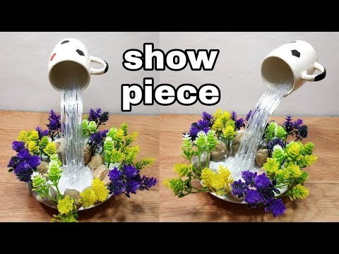 How to make beautiful cup waterfall fountain show piece