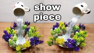 How to make beautiful cup waterfall fountain show piece