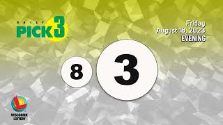 Wisconsin Lottery Evening Draw 08/18/2023