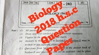 Biology 2018 question paper