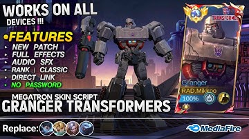 Script Skin Granger Transformer Megatron No Password - Full Sound & Effects