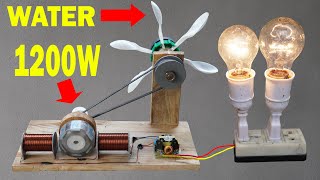 I Create Powerful Water Turbine Generators Easily At Home