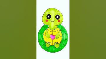 How To Draw Cute Turtle🐢 Step By Step Drawing Tutorial #drawing #drawingtutorial #easydrawing