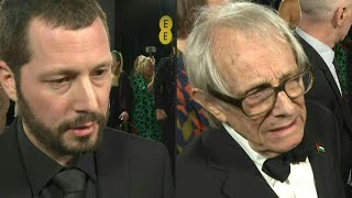 '20 Days in Mariupol' director Chernov and filmmaker Ken Loach at BAFTAs | AFP