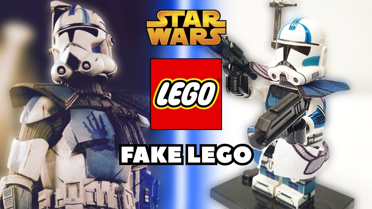 Lego Echo Clone Trooper Star Wars (Clone Wars) Minifigure | WM2244 Fake Lego Domino Squad Star Wars