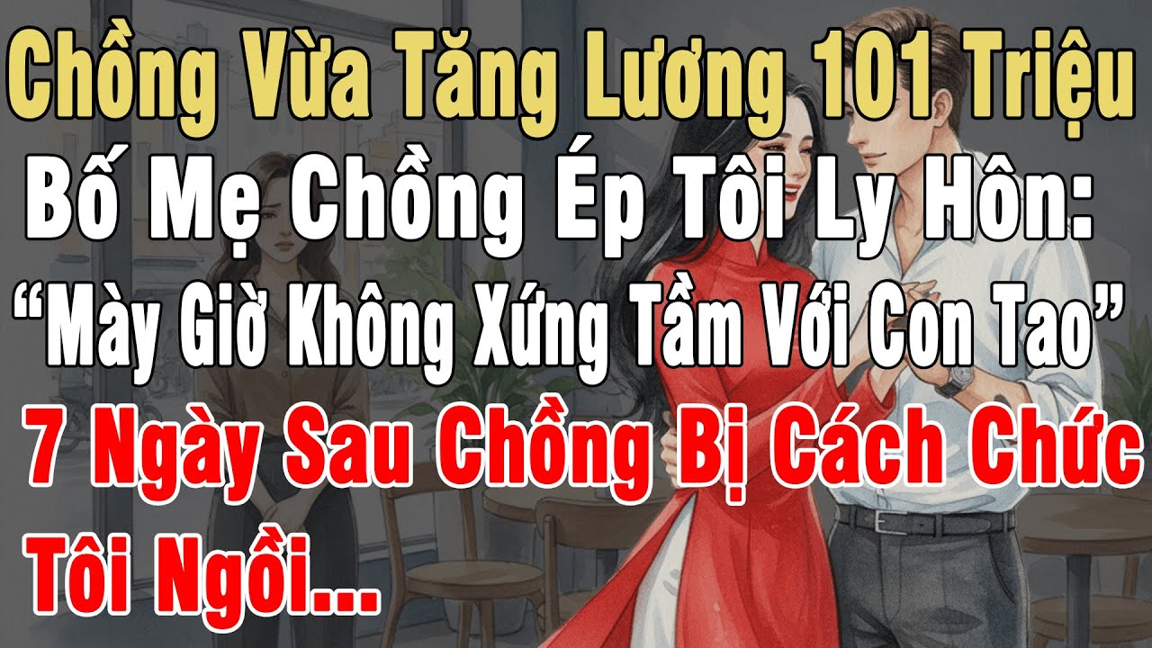 Chồng Vừa Tăng Lương 101 Triệu, Mẹ Chồng Ép Tôi Ly Hôn: “Mày Giờ Không Xứng Tầm Với Con Tao”. 7 Ngày