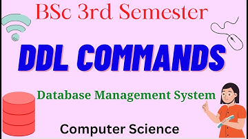 DDL Commands | SQL | Database  Management System | BSc 3rd Semester | Computer Science | AP Degree |