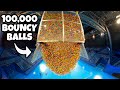 We dropped 100000 bouncy balls from arena roof