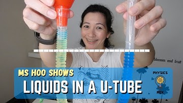 Different liquids in a U-tube manometer - DEMO + SOLVE CALCULATIONS [PHYSICS ROX ~ MS HOO SHOWS]