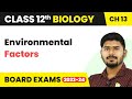 Environmental Factors - Organisms and Populations | Class 12 Biology