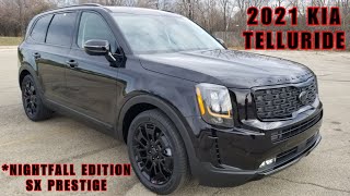 2021 KIA TELLURIDE SX NIGHTFALL IN-DEPTH LOOK @THE INTERIOR | CAR REVIEW \& TEST DRIVE