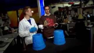 Dancing Scientist Shooting Air Vortex Rings On The Fox 2 News