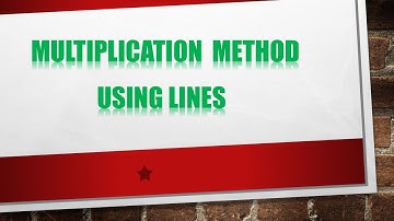 How To Multiply Numbers  By Drawing Lines | multiplication method using number lines  | Math Trick