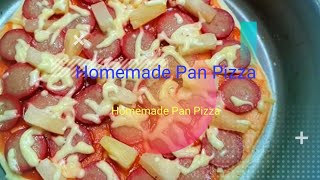 EASY PAN PIZZA | NO BAKE | How to Make Pizza at Home | Homemade Pizza