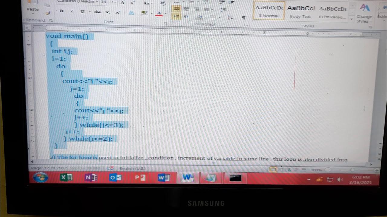 Nested do while loop in C++ - YouTube