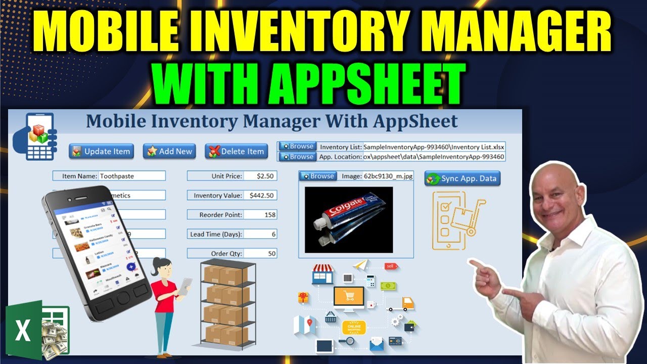 How To Create A Mobile Inventory Manager App And Sync With Excel And