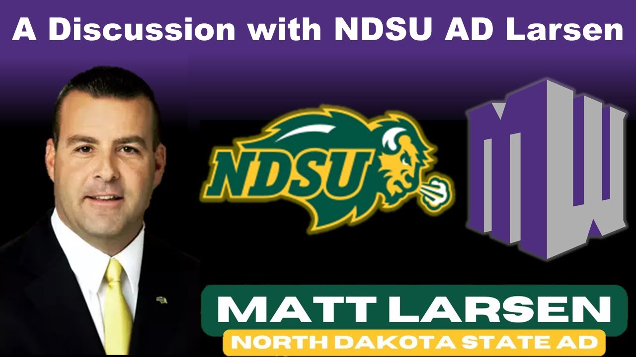 Мэтт Ларсен, спортивный директор NDSU, обсуждает переход в FBS, расписание футбольных матчей, кон...