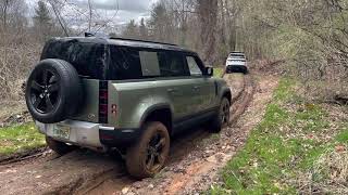 New Defender at Land Rover’s owners event. First time off-roading!