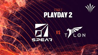 SPEAR GAMING vs TALON \/\/ Rainbow Six APAC League 2022 - North Division Stage 2 - Playday #2
