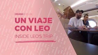 Un viaje en avión con Leo Messi