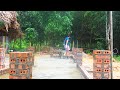 Building Brick Border Around The Yard, How To Build Square Pillars With Bricks || My Farm