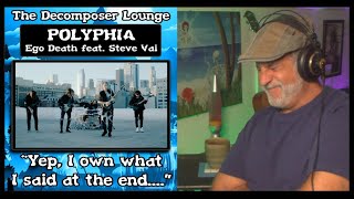 Polyphia Ego Death feat  Steve Vai Reaction The Decomposer Lounge