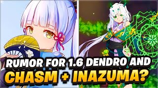 1.6 INAZUMA Genshin Impact & Dendro Genshin Impact Character SOON & 1.5 Chasm Genshin Impact News
