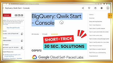 BigQuery: Qwik Start - Console || #qwiklabs || #GSP072 || #arcade || Short Trick