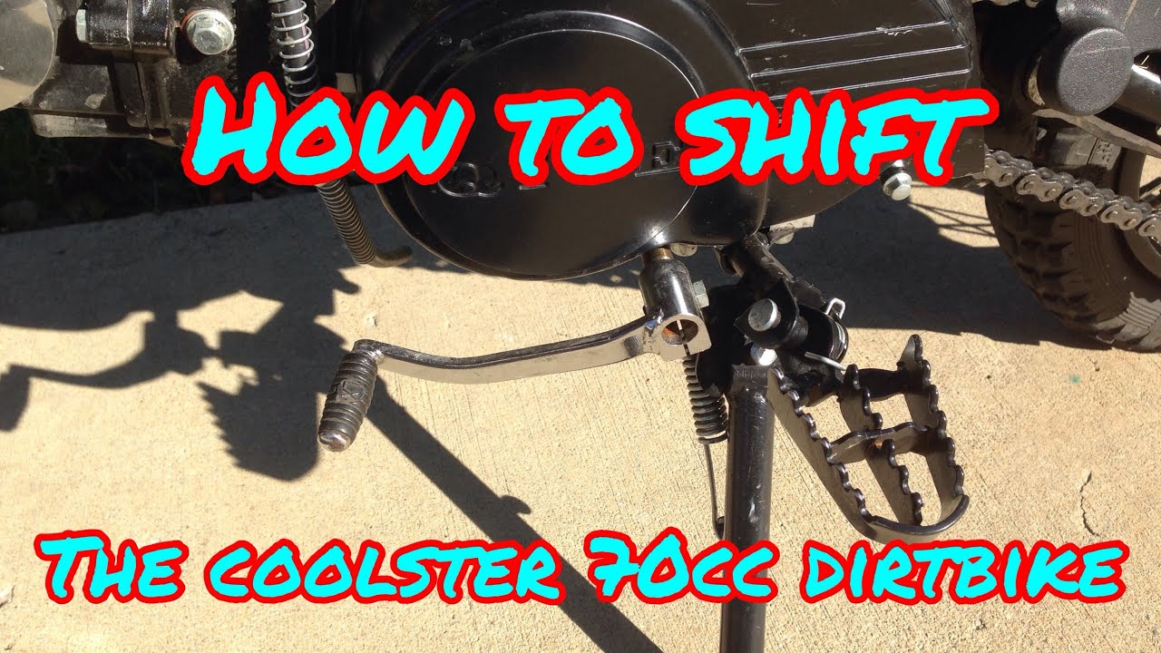 How to shift on a coolster dirt bike YouTube