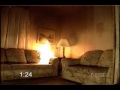 Fire safety - Christmas Tree Fire &amp; Living Room Fire