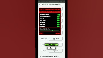 Roblox mod menu premium unlimited robux and free shopping Anti banned.Mod Menu roblox apk