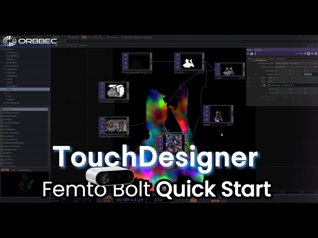 Orbbec Femto Bolt+TouchDesigner Quik Start - YouTube