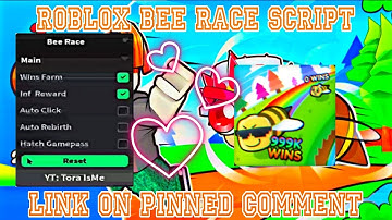 Roblox [Bee Race] Script Link On Pinned Comment