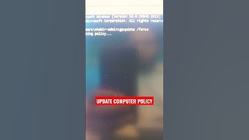 Update Computer Group Policy, gpupdate /force, #gpupdate #grouppolicy