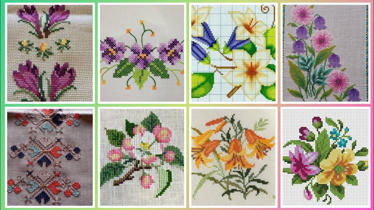 #1 Потрясающие и элегантные схемы для вышивки крестом/идеи дизайна вышивки чарсути. Вышивка ручно...