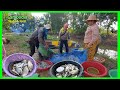 Large-scale fishing  in my father village! 2 night And 3day (video Part II)