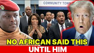 Black Americans Heard Traoré Speak and the Room Went Silent