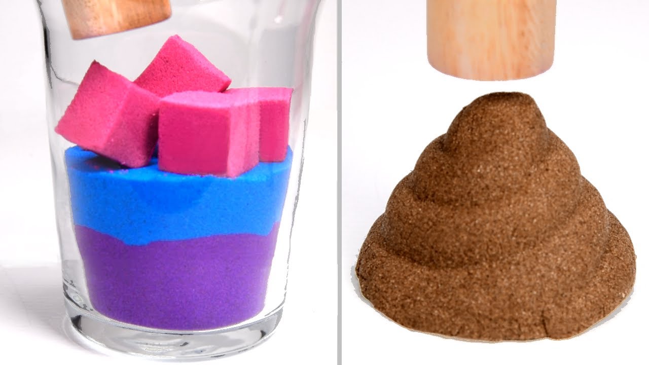 Very Satisfying and Relaxing Compilation 9 Kinetic Sand ASMR Calming ...