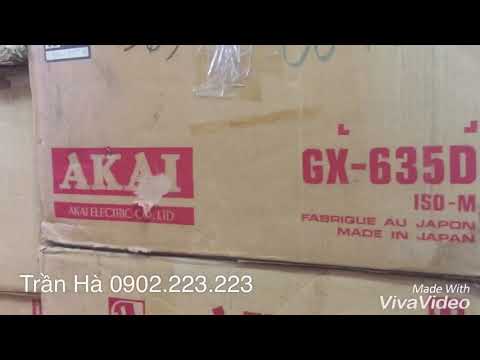 Video Đầu băng cối Akai Gx 630d (Trần Hà 0902223223) - youtube