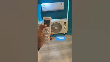 طريقة اظهار درجة حرارة الغرفة ريموت مكيف جري بولار سبليت GREE مكيفات مكيف تكييف فيلا السعودية 