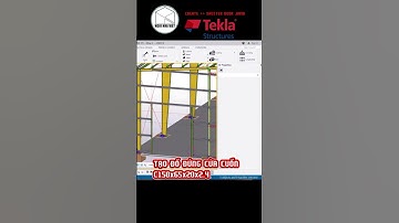 Create shutter door jamb [ ĐỐ ĐỨNG CỬA CUỐN C150 ] by #Tekla #Shorts
