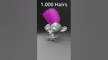 crazy monkey in blender ! #blender3d #monkey #hairstyle #3d #blender #animation #subscribe