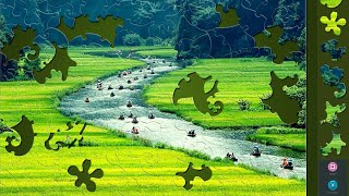 Solving Magic Jigsaw Puzzles 387 (140🧩) Ngô Đồng river, Ninh Bình, Vietnam 🇻🇳 screenshot 3
