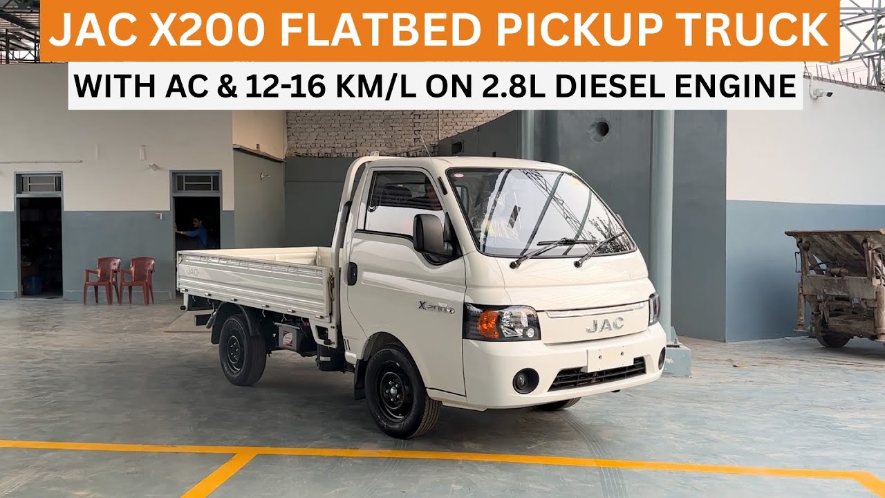 Обзор пикапа с бортовой платформой JAC X200 2.8L 2026 года!